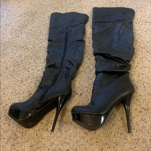 Over Knee high boots shi by journey